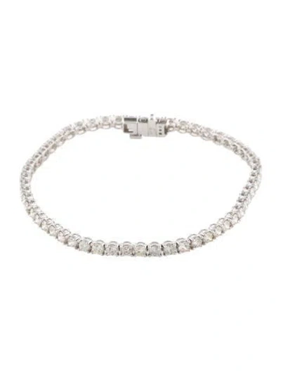 Pre-owned Bracelet 14k 4.89ctw Diamond Tennis , 6.75" In Multi