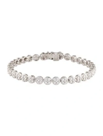 Pre-owned Bracelet 14k 4.90ctw Diamond Link , 6.75" In Multi