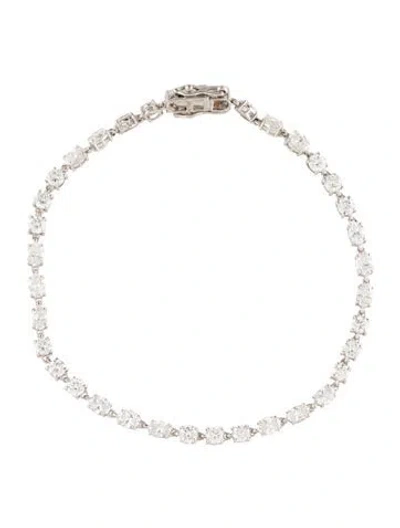 Pre-owned Bracelet 14k 4.93ctw Lab-grown Diamond Tennis , 7" In Multi
