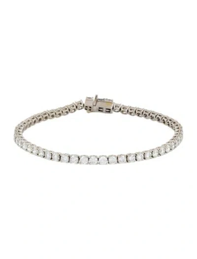 Pre-owned Bracelet 14k 4.95ctw Diamond Tennis , 6.25" In Multi
