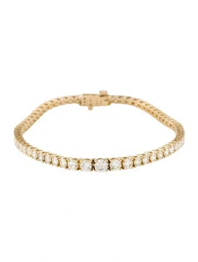 Pre-owned Bracelet 14k 4.95ctw Diamond Tennis , 6.75" In Multi