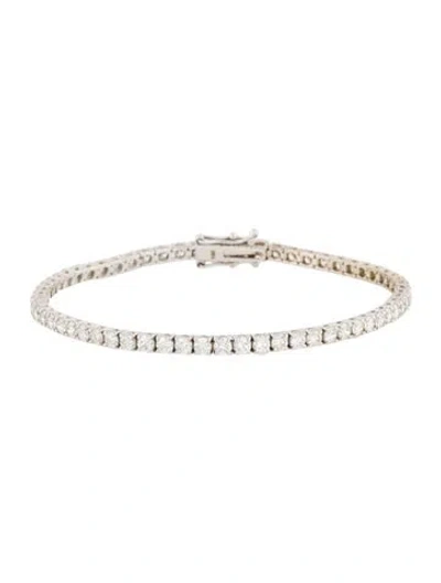 Pre-owned Bracelet 14k 4.96ctw Diamond Line , 7" In Multi