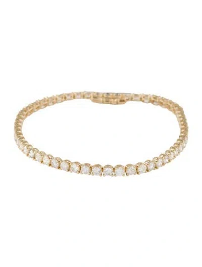 Pre-owned Bracelet 14k 4.98ctw Diamond Tennis , 6.75" In Multi