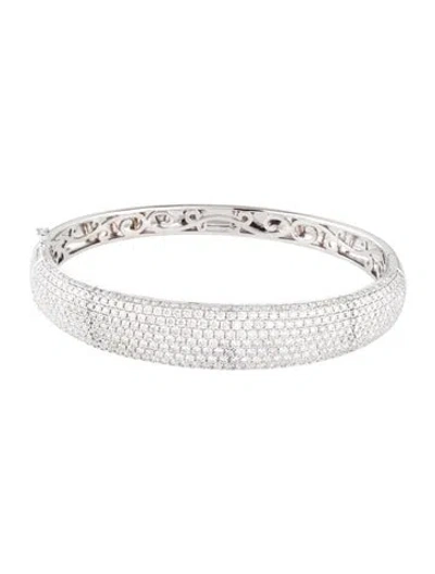 Pre-owned Bracelet 14k 5.00ctw Diamond Bangle  W/ Tags, 6.5" In Multi