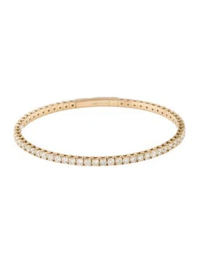 Pre-owned Bracelet 14k 5.00ctw Diamond Eternity Bangle , 6.75" In Multi
