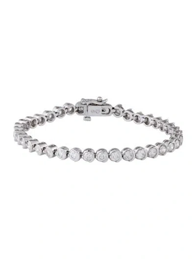 Pre-owned Bracelet 14k 5.00ctw Diamond Half Moon Link , 6.5" In Multi