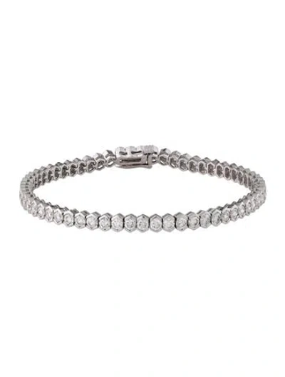 Pre-owned Bracelet 14k 5.00ctw Diamond Link , 7" In Multi