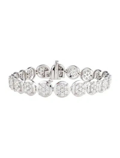 Pre-owned Bracelet 14k 5.00ctw Diamond Link , 7.5" In Multi