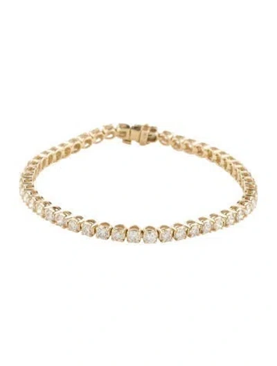 Pre-owned Bracelet 14k 5.00ctw Diamond Tennis , 6.75" In Multi