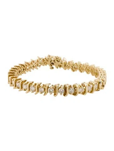Pre-owned Bracelet 14k 5.00ctw Diamond Tennis , 6.75" In Multi