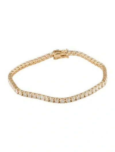 Pre-owned Bracelet 14k 5.00ctw Diamond Tennis , 7" In Multi