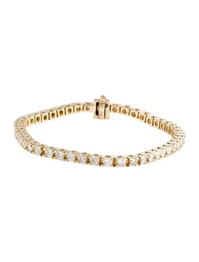 Pre-owned Bracelet 14k 5.00ctw Diamond Tennis , 7" In Multi