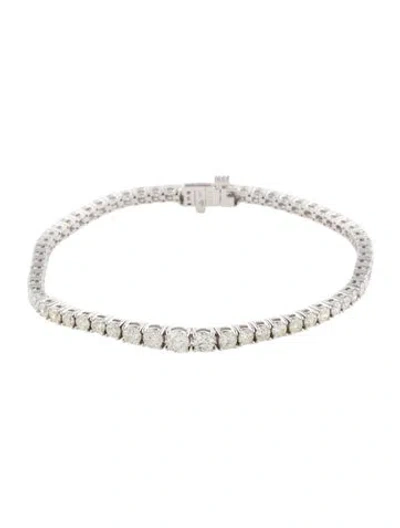 Pre-owned Bracelet 14k 5.00ctw Diamond Tennis , 7" In Multi