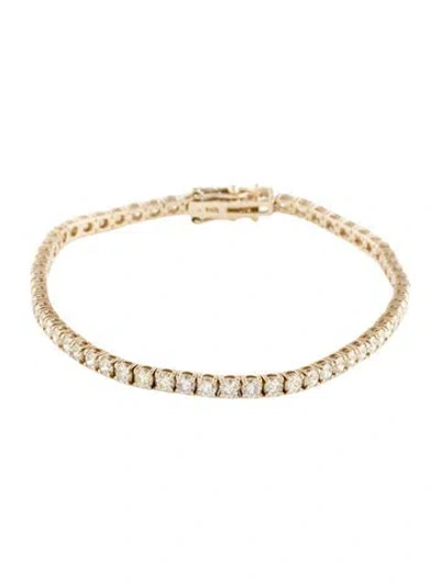 Pre-owned Bracelet 14k 5.00ctw Diamond Tennis , 7.25" In Multi