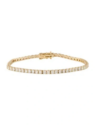 Pre-owned Bracelet 14k 5.00ctw Diamond Tennis , 7.25" In Multi