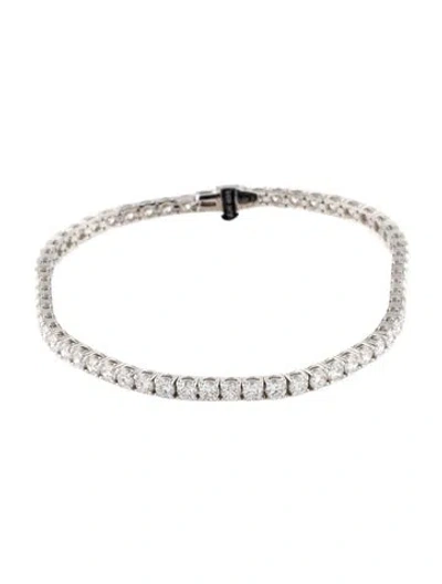 Pre-owned Bracelet 14k 5.00ctw Lab Grown Diamond Tennis Link , 7" In Multi