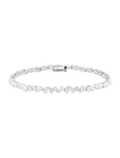 Pre-owned Bracelet 14k 5.00ctw Lab-grown Diamond Link , 6.75" In Multi