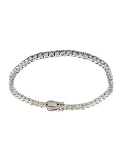 Pre-owned Bracelet 14k 5.00ctw Lab-grown Diamond Link , 6.75" In Multi