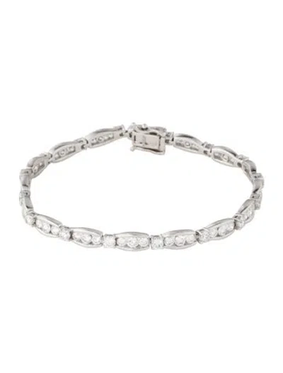 Pre-owned Bracelet 14k 5.00ctw Lab-grown Diamond Link , 7.25" In Multi