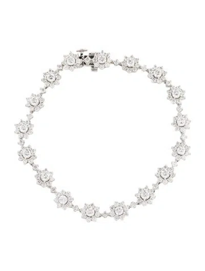 Pre-owned Bracelet 14k 5.00ctw Lab-grown Diamond Station , 7" In Multi