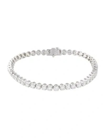 Pre-owned Bracelet 14k 5.00ctw Lab-grown Diamond Tennis, 7" In Multi