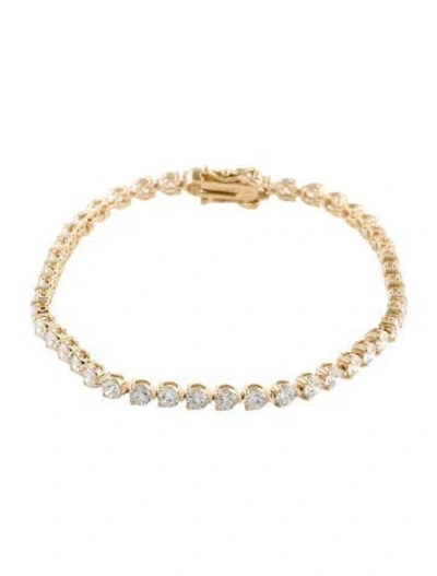 Pre-owned Bracelet 14k 5.00ctw Lab-grown Diamond Tennis , 6.75" In Multi