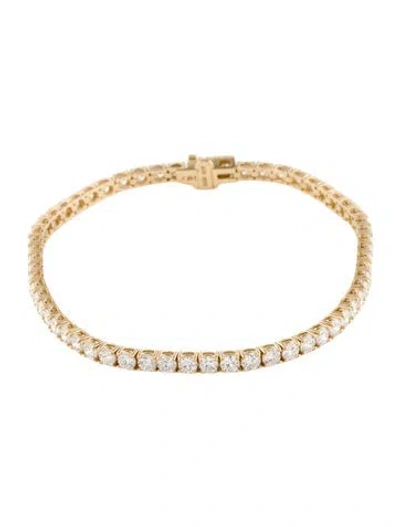 Pre-owned Bracelet 14k 5.00ctw Lab-grown Diamond Tennis , 6.75" In Multi