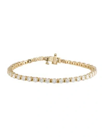 Pre-owned Bracelet 14k 5.00ctw Lab-grown Diamond Tennis , 7" In Multi