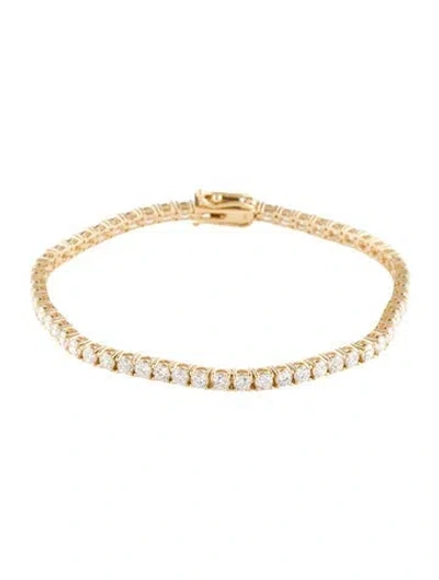 Pre-owned Bracelet 14k 5.00ctw Lab-grown Diamond Tennis , 7" In Multi