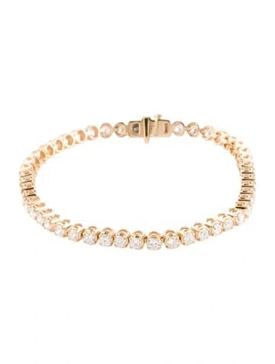 Pre-owned Bracelet 14k 5.00ctw Lab-grown Diamond Tennis , 7" In Multi