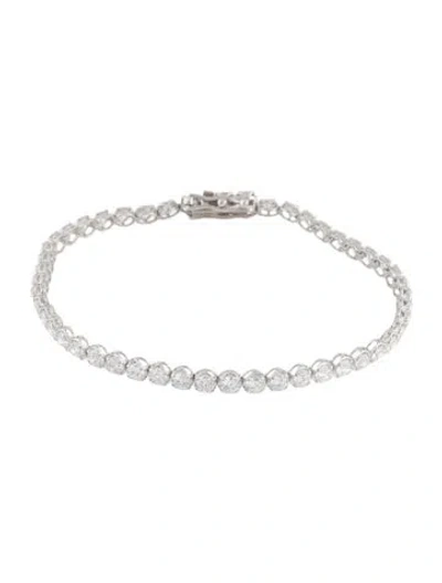 Pre-owned Bracelet 14k 5.00ctw Lab-grown Diamond Tennis , 7" In Multi