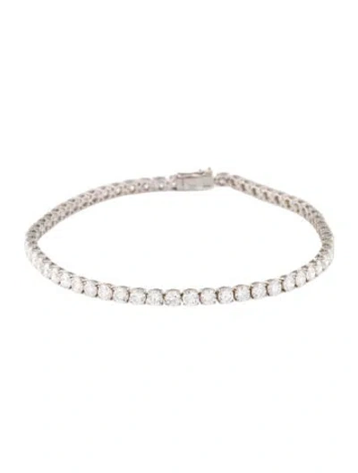 Pre-owned Bracelet 14k 5.00ctw Lab-grown Diamond Tennis , 7" In Multi