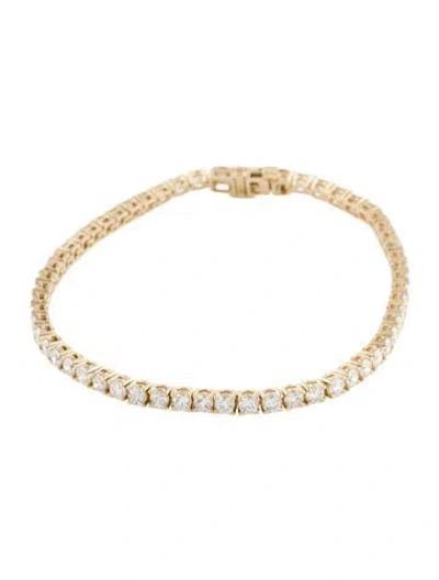 Pre-owned Bracelet 14k 5.00ctw Lab-grown Diamond Tennis , 7" In Multi