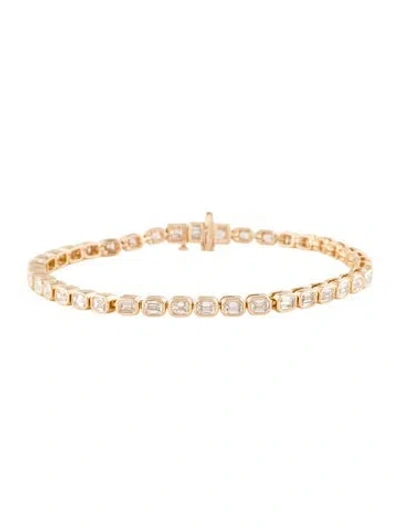 Pre-owned Bracelet 14k 5.00ctw Lab-grown Diamond Tennis , 7.5" In Multi