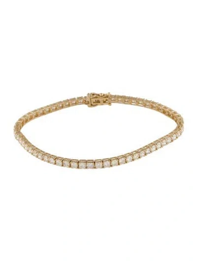 Pre-owned Bracelet 14k 5.04ctw Diamond Tennis , 7" In Multi