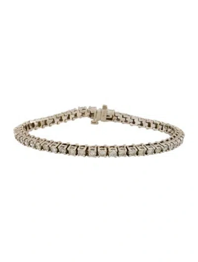 Pre-owned Bracelet 14k 5.10ctw Diamond Tennis , 6.75" In Multi