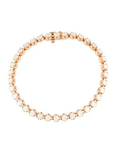 Pre-owned Bracelet 14k 5.10ctw Diamond Tennis , 6.75" In Multi