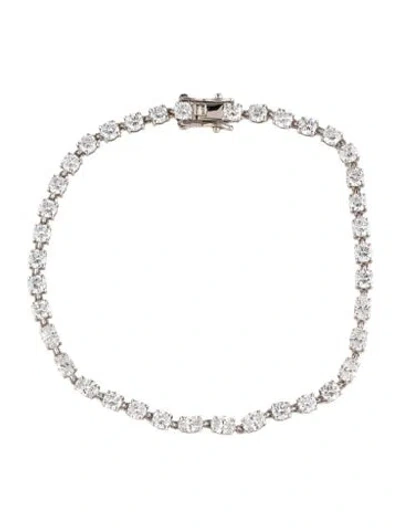 Pre-owned Bracelet 14k 5.14ctw Lab-grown Diamond Tennis , 6.75" In Multi