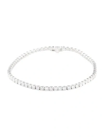 Pre-owned Bracelet 14k 5.19ctw Lab-grown Diamond Tennis , 7.5" In Multi