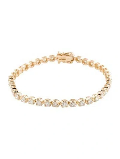 Pre-owned Bracelet 14k 5.25ctw Diamond Link , 7" In Multi
