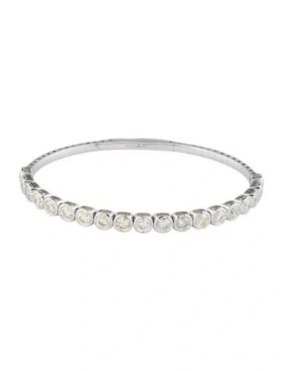 Pre-owned Bracelet 14k 5.26ctw Diamond Bangle , 6.75" In Multi