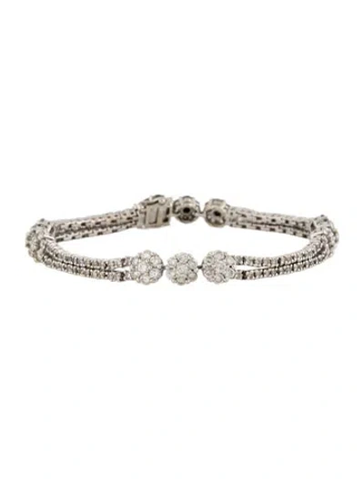 Pre-owned Bracelet 14k 5.28ctw Diamond Link , 6.75" In Multi