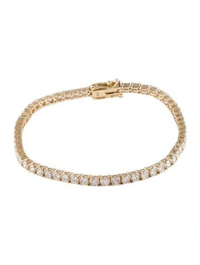 Pre-owned Bracelet 14k 5.31ctw Diamond Link , 7" In Multi