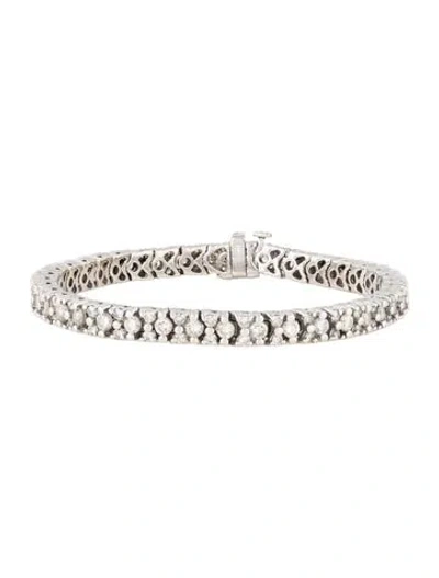 Pre-owned Bracelet 14k 5.32ctw Diamond Link , 7" In Multi