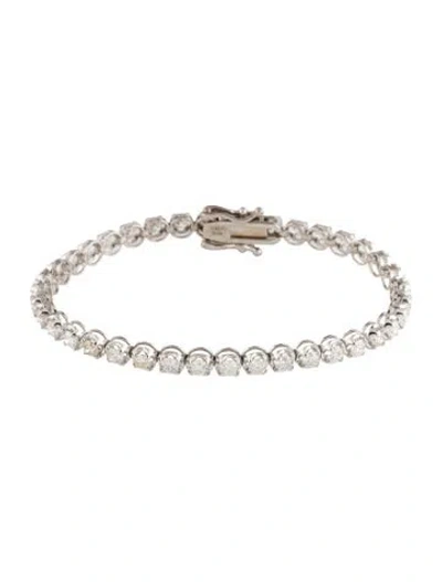Pre-owned Bracelet 14k 5.32ctw Diamond Tennis , 7" In Multi