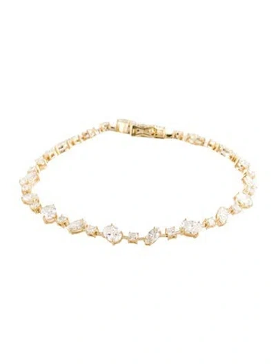Pre-owned Bracelet 14k 5.39ctw Lab Grown Diamond Link , 7" In Multi