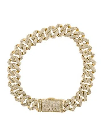 Pre-owned Bracelet 14k 5.44ctw Diamond Link , 8.25" In Multi