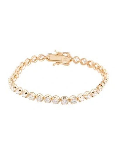 Pre-owned Bracelet 14k 5.50ctw Lab-grown Diamond Tennis , 7" In Multi