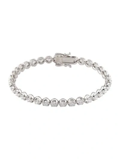Pre-owned Bracelet 14k 5.50ctw Lab-grown Diamond Tennis , 7" In Multi