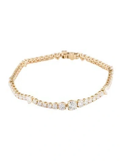 Pre-owned Bracelet 14k 5.56ctw Lab-grown Diamond Tennis  W/ Tags, 7" In Multi